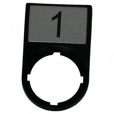 Legend Plate Rectangular Black