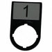 Legend Plate Rectangular Black