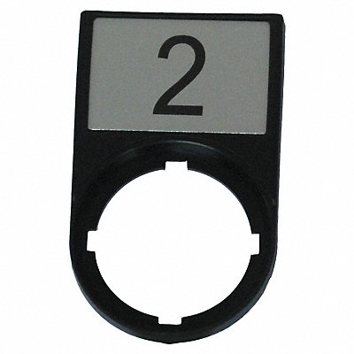 Legend Plate Rectangular Black