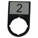 Legend Plate Rectangular Black