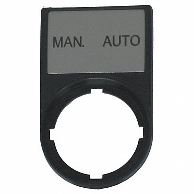 Legend Plate Rectangular Man-Auto Black