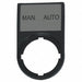 Legend Plate Rectangular Man-Auto Black