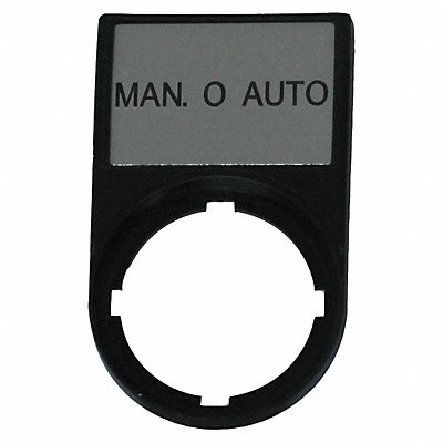 Legend Plate Rectangular Black