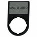 Legend Plate Rectangular Black