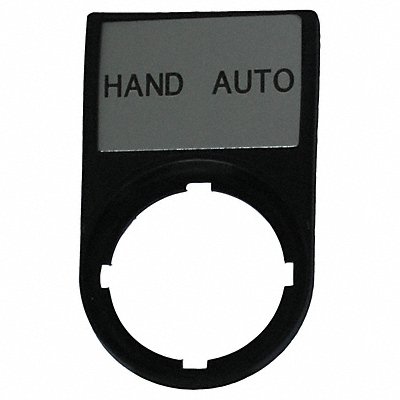 Legend Plate Rectangular Black