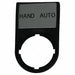 Legend Plate Rectangular Black