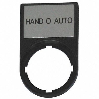 Legend Plate Rectangular Black