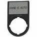 Legend Plate Rectangular Black