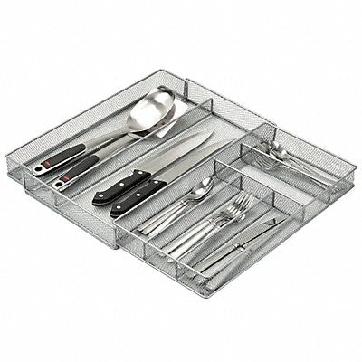 Cutlery Tray 2 x 11.5 x 16.5 in Silver