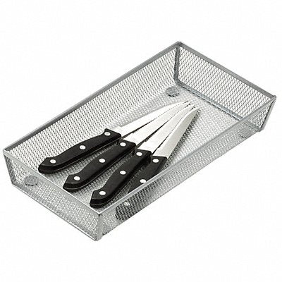 Cutlery Tray 2 x 6 x 12 in Silver