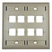 Wall Plate 2 Gang 8 Port Ivory