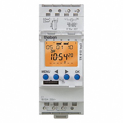 Electr. Timer Din Rail 24Hr/7D 1 Chn.