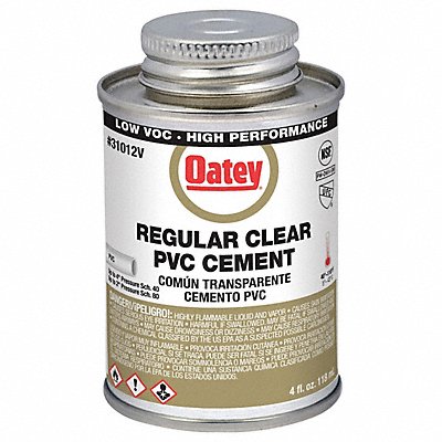 Pipe Cement Can 4 fl oz Clear