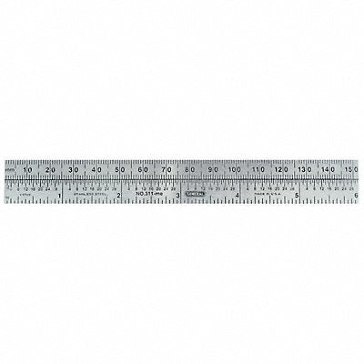 Steel Rule 6 L Metric Flexible