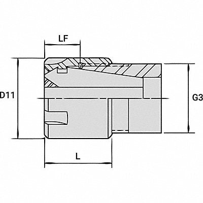 ER 8 SLIM LOCKNUT