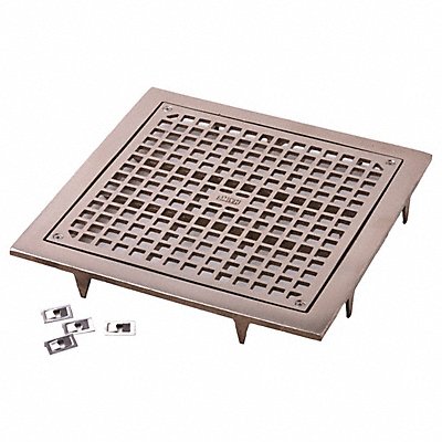 Floor Drain Slotted Lid Square 1-1/2 H