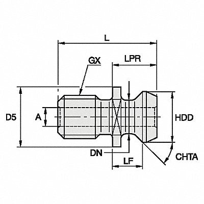 Retention Knob 28.96mm 1 -8