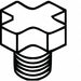 Adapter Milling STAR ScrewPKG OF 2