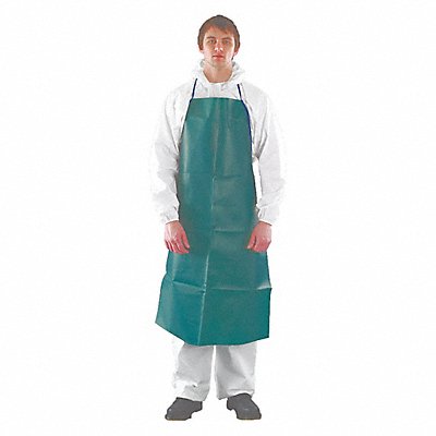 Bib Apron Univ Green Chem Laminate PK100