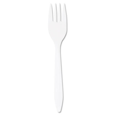 FORK,PLASTIC,M-WGT,WHT