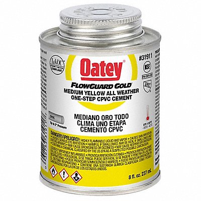 Pipe Cement 8 fl oz Yellow