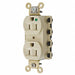 Receptacle Ivory 15 A 2P3W Back 1PK
