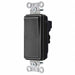 Wall Switch Black 20 A Back Single Pole