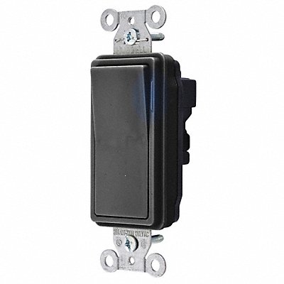 Illuminated Wall Switch 3-Way 20A Black