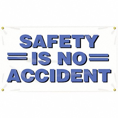 Safety Banner 28in x 48in Poly Sheeting