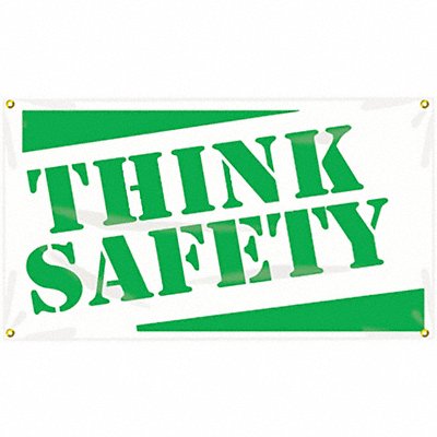 Safety Banner 28in x 48in Poly Sheeting