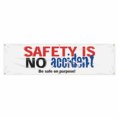 Safety Banner 28in x 96in Poly Sheeting