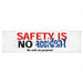 Safety Banner 28in x 96in Poly Sheeting