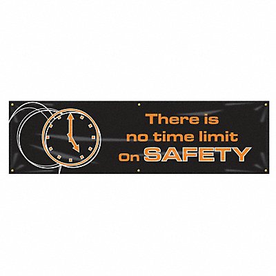 Safety Banner 28in x 96in Poly Sheeting