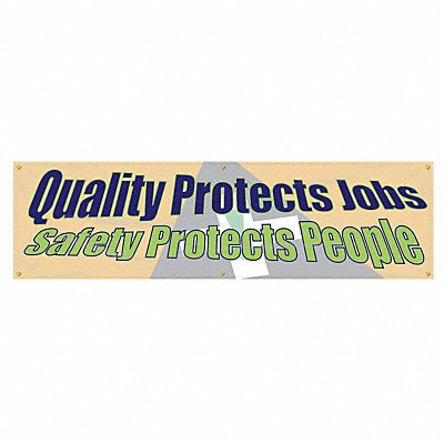 Safety Banner 28in x 96in Poly Sheeting