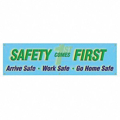 Safety Banner 28in x 96in Poly Sheeting