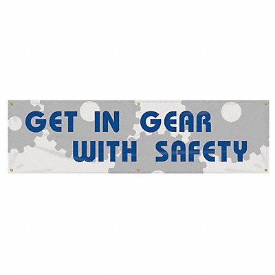 Safety Banner 28in x 96in Poly Sheeting