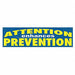 Safety Banner 28in x 96in Poly Sheeting