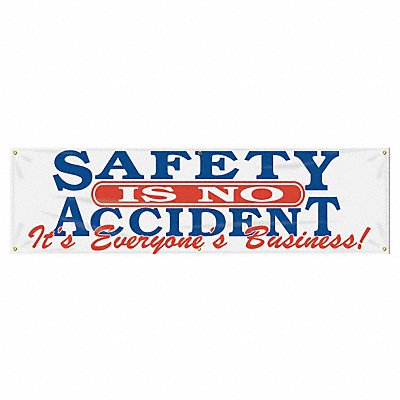 Safety Banner 28in x 96in Poly Sheeting