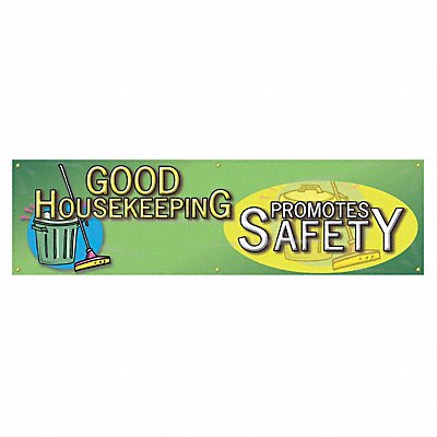 Safety Banner 28in x 96in Poly Sheeting