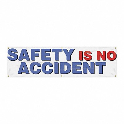 Safety Banner 28in x 96in Poly Sheeting