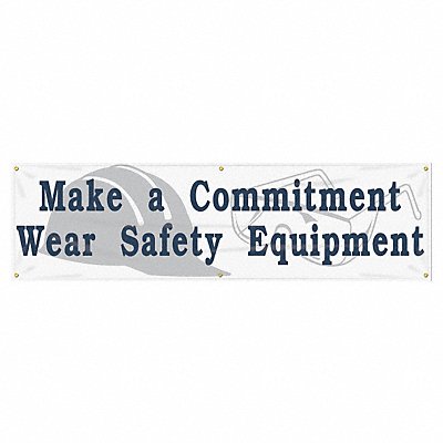 Safety Banner 28in x 96in Poly Sheeting