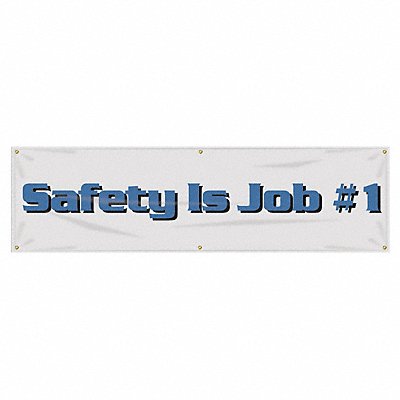 Safety Banner 28in x 96in Poly Sheeting