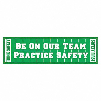 Safety Banner 28in x 96in Poly Sheeting