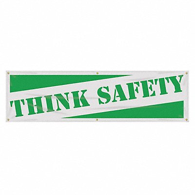 Safety Banner 28in x 96in Poly Sheeting