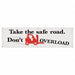 Safety Banner 28in x 96in Poly Sheeting