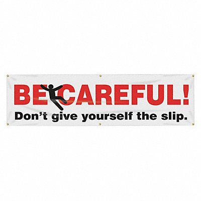 Safety Banner 28in x 96in Poly Sheeting