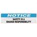 Safety Banner 28in x 96in Poly Sheeting