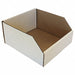 Corr Shelf Bin White Cardboard 4 1/2 in