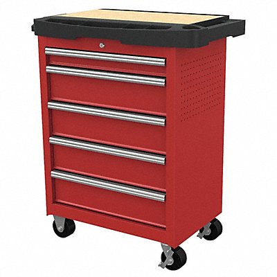 Rolling Tool Cabinet Red Light Duty