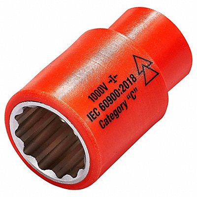 Socket Steel Insulated 7/8 in